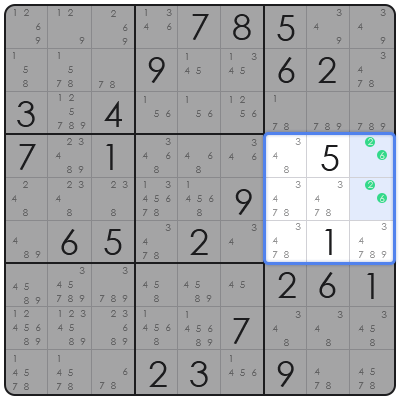 sudoku box line reduction